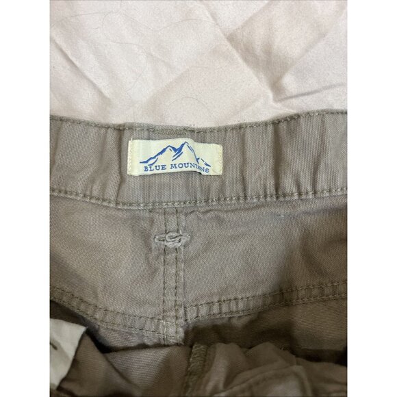 Blue Mountain Men's 36x32 Relaxed Fit Mid-Rise 5-Pocket Canvas Pants Brown - Picture 2 of 4